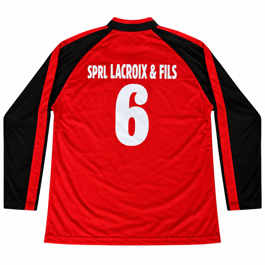 RRC Stockay-Warfusée – Années 2000/2010 Manche longue Rouge et Noir (Taille Unique)