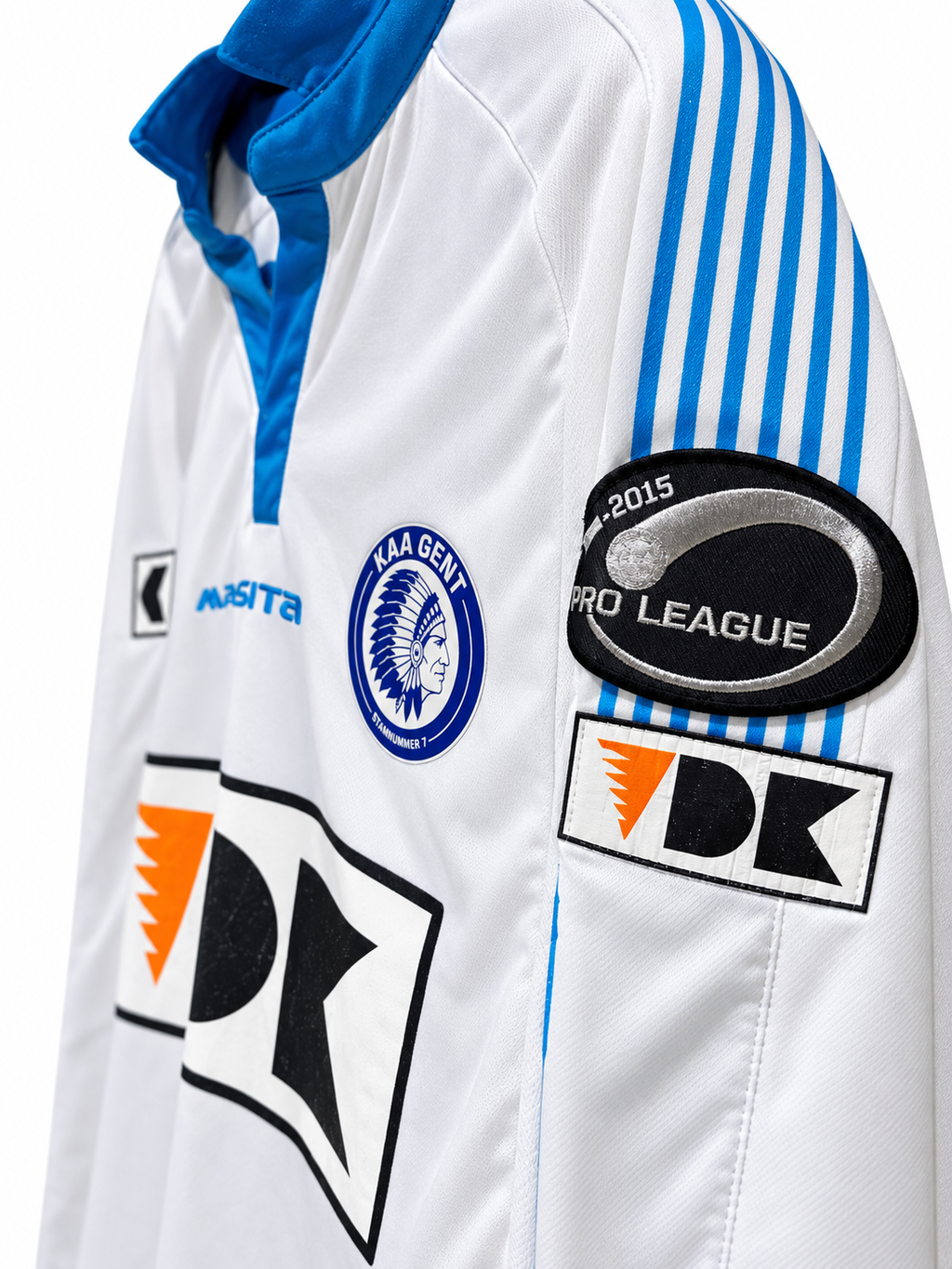 Préparé (Player Issue) KAA Gent – Extérieur – 2014/2015 – Uroš Vitas #3 (L)