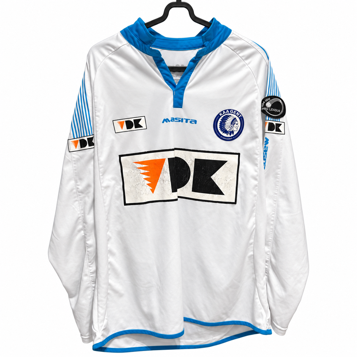 Préparé (Player Issue) KAA Gent – Extérieur – 2014/2015 – Uroš Vitas #3 (L)