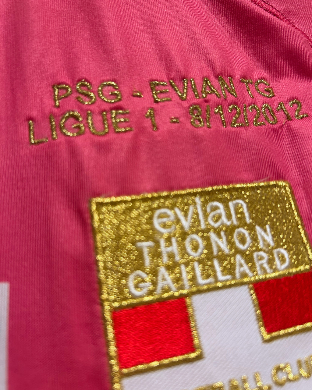 Maillot Porté Évian Thonon Gaillard 2012/13 – Match Worn vs PSG – Bérigaud #9 | Taille S