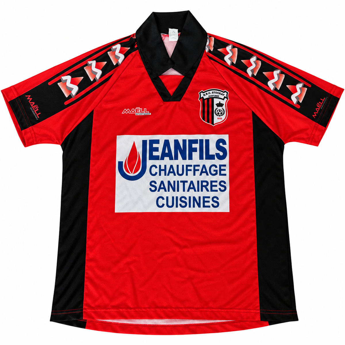 RRC Stockay-Warfusée – Années 2000/2010 Manche courte rouge et noir (Taille unique)