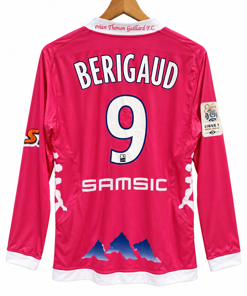 Maillot Porté Évian Thonon Gaillard 2012/13 – Match Worn vs PSG – Bérigaud #9 | Taille S