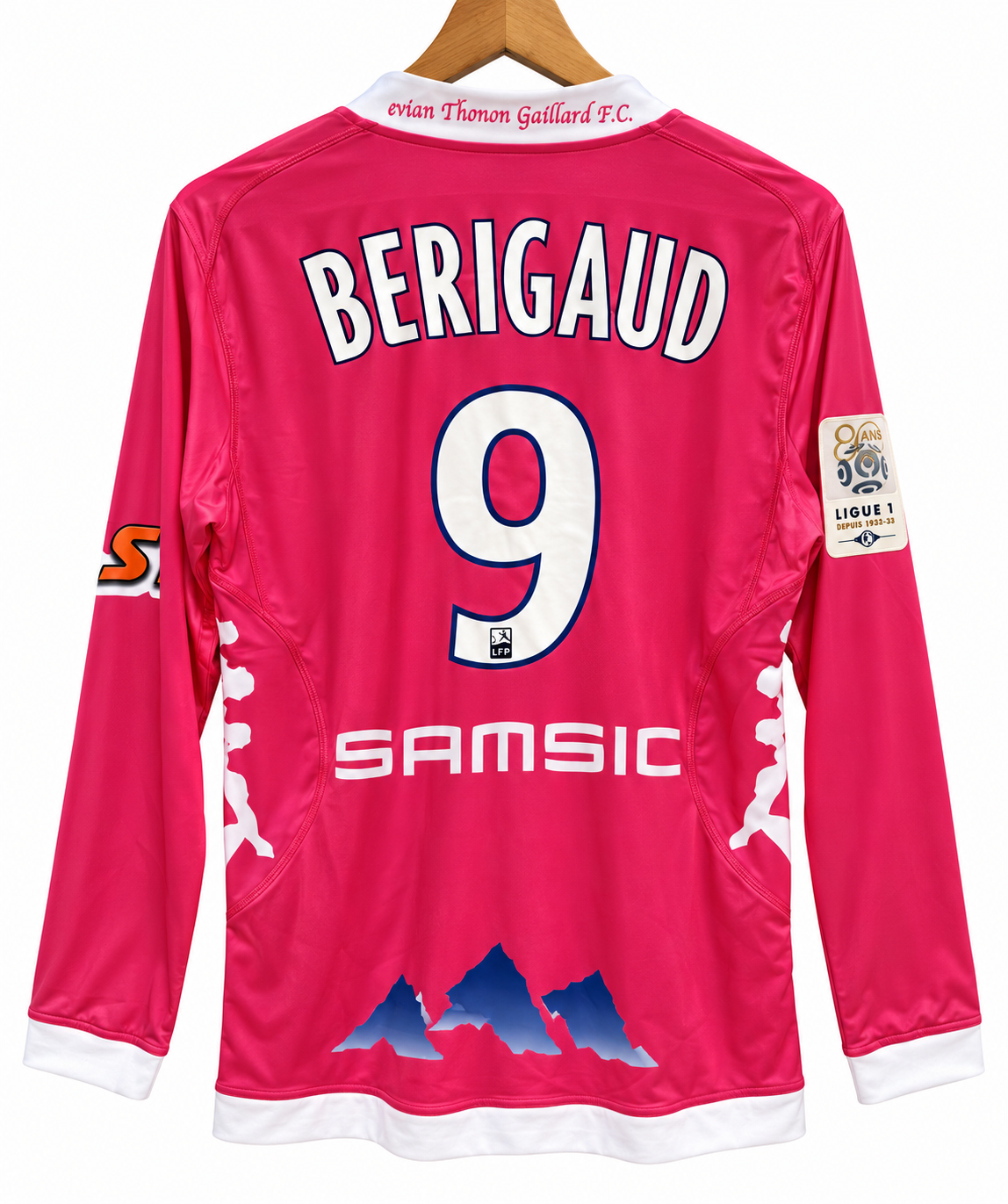 Maillot Porté Évian Thonon Gaillard 2012/13 – Match Worn vs PSG – Bérigaud #9 | Taille S