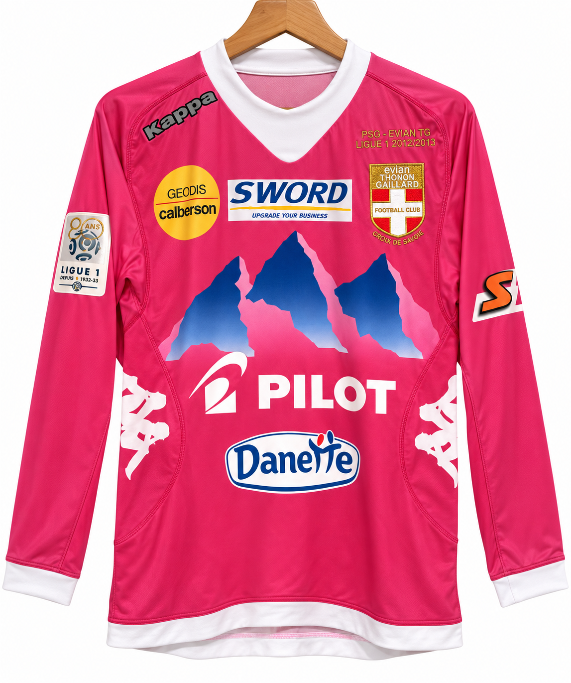 Maillot Porté Évian Thonon Gaillard 2012/13 – Match Worn vs PSG – Bérigaud #9 | Taille S