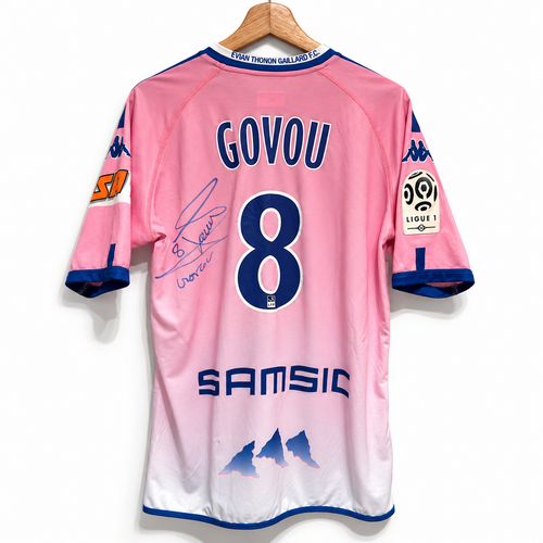 Évian Thonon Gaillard – Maillot Domicile Match Issue – 2011/2012 – Govou #8 Signé (XL)