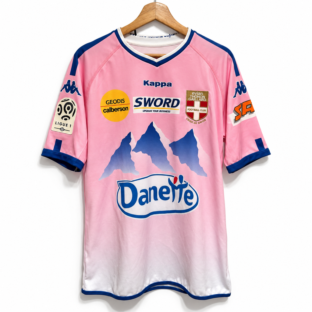 Évian Thonon Gaillard – Maillot Domicile Match Issue – 2011/2012 – Govou #8 Signé (XL)