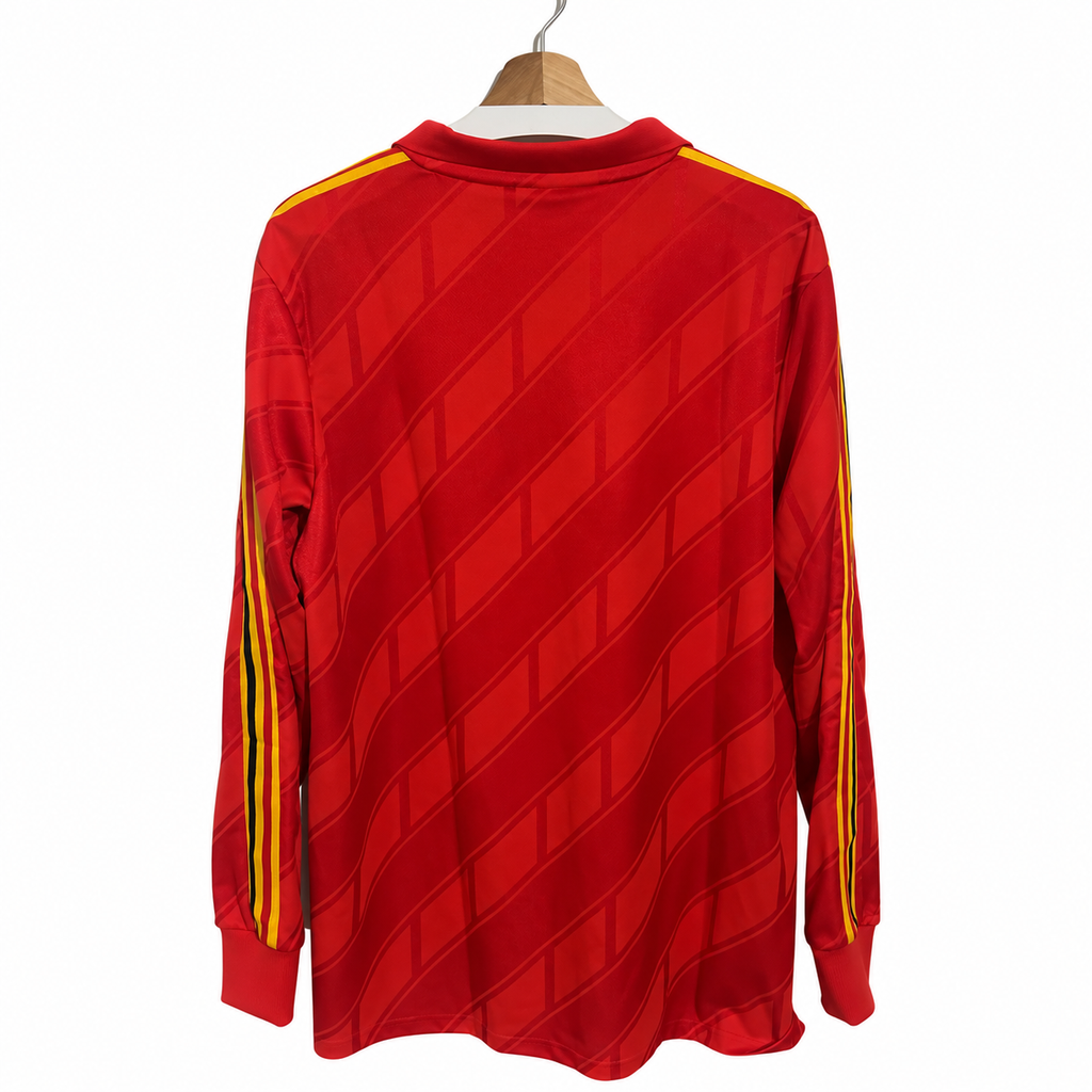 Maillot Belgique Rétro 1986 – Réédition Adidas Originals | Manches longues – Taille XL